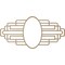 Ekena Millwork Elizabeth Wood Fretwork Pierced Medallion, 34"W x 17"H x 9 3/8"IW x 16 1/8"IH x 3/8"T, Hickory CMWP34X17X0375EBHI - alternate 2